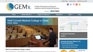 
                            9. GEMx Partner Schools - Weill Cornell Medical College in ...