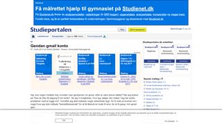 
                            11. Gendan gmail konto - IT - Studieportalen.dk