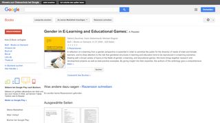 
                            10. Gender in E-Learning and Educational Games: A Reader