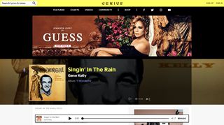 
                            4. Gene Kelly – Singin' In The Rain Lyrics | Genius Lyrics