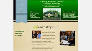 
                            5. Genealogy Search - Chesley Memorial Library - Northwood, New ...