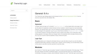 
                            3. General: 6.4.x - Theme My Login Documentation