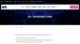 
                            5. General Admission – EDC Las Vegas 2019