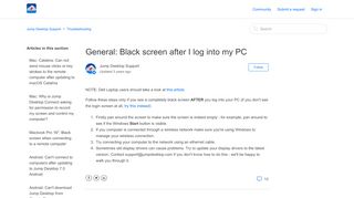 
                            6. General: Black screen after I log into my PC – Jump Desktop Support