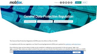 
                            12. General Data Protection Regulation - Mobfox