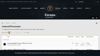 
                            5. General Discussion | theory11 forums