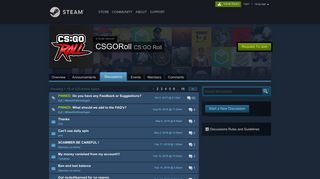 
                            3. General Discussions :: CSGORoll - Steam Community