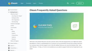 
                            11. General FAQ - Gleam Documentation