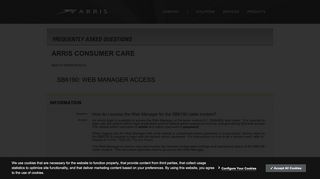 
                            5. General FAQs: SB6190: Web Manager Access