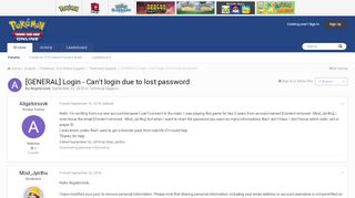 
                            10. [GENERAL] Login - Can't login due to lost password - Technical ...
