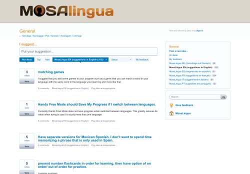 
                            4. General: MosaLingua EN (suggestions in English) (170 ideas ...