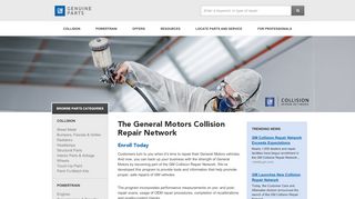 
                            11. General Motors Collision Repair Network: Sign Up | Genuine GM Parts