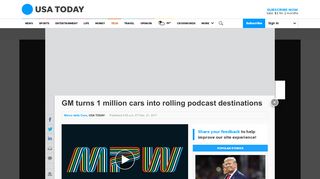 
                            6. General Motors turns 1 million cars into rolling podcast destinations