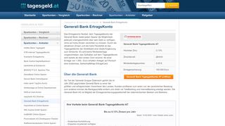 
                            6. Generali Bank Ertragskonto im Tagesgeld-Vergleich - Tagesgeld.at