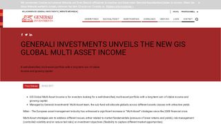 
                            10. Generali Investments unveils the new GIS Global Multi Asset Income ...