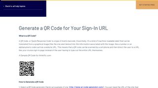 
                            8. Generate a QR Code for Your Sign-In URL : Thinkific