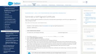 
                            8. Generate a Self-Signed Certificate - Salesforce Help
