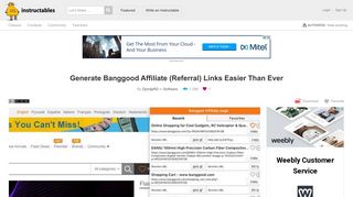 
                            10. Generate Banggood Affiliate (Referral) Links Easier Than Ever: 4 Steps