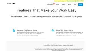 
                            5. Generate Form 16 and File TDS Return Online with ClearTDS