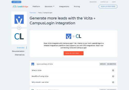 
                            10. Generate more leads with the Vcita + Campus Login integration ...