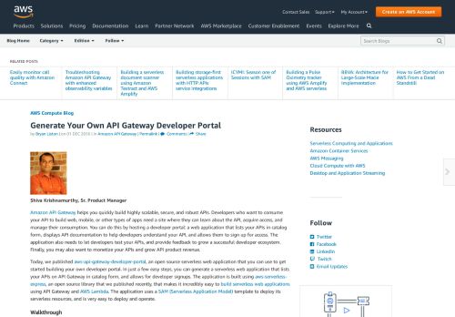 
                            10. Generate Your Own API Gateway Developer Portal | AWS Compute Blog