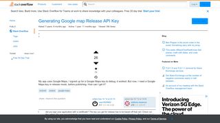 
                            11. Generating Google map Release API Key - Stack Overflow