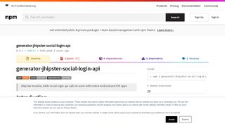 
                            2. generator-jhipster-social-login-api - npm