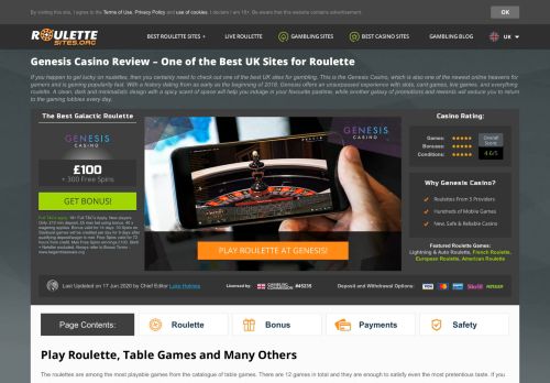 
                            8. Genesis Casino Roulette Review - One of the Most Trustworthy ...