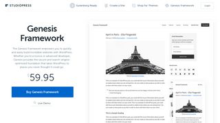 
                            10. Genesis Framework by StudioPress