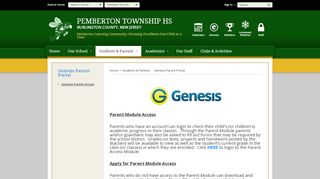 
                            4. Genesis Parent Portal / Genesis Parent Access