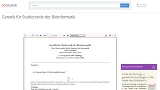 
                            7. Genetik für Studierende der Bioinformatik - PDF