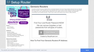 
                            4. Genexis Router Guides - SetupRouter