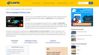 
                            13. Genius Card Carta Prepagata con IBAN – Opinioni e costi