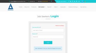 
                            6. Genius :: Job Seekers Login - Genius Consultants Ltd.