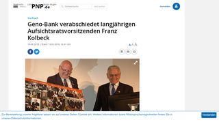 
                            13. Geno-Bank verabschiedet langjährigen Aufsichtsratsvorsitzenden ...