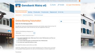 
                            4. Genobank Mainz eG Online-Banking freischalten