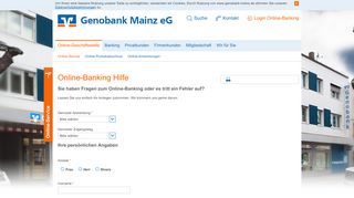 
                            7. Genobank Mainz eG Online-Banking Hilfe