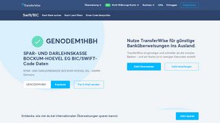 
                            12. GENODEM1HBH BIC/SWIFT-Code - Spar- Und Darlehnskasse ...