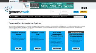 
                            5. GenomeWeb Subscription Options | GenomeWeb