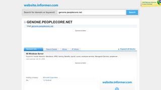 
                            10. genone.peoplecore.net at WI. PeopleCore Version 4 - Website Informer