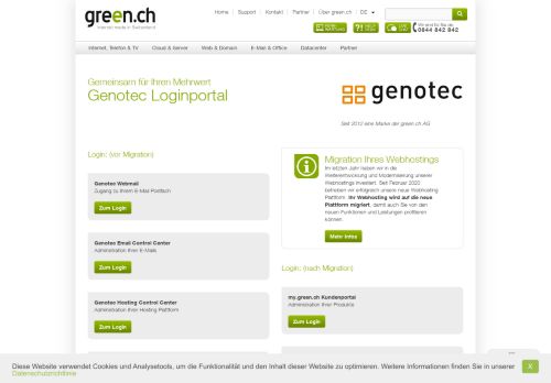 
                            12. Genotec - Hosting Lösungen für Webhosting, Sharepoint und Email