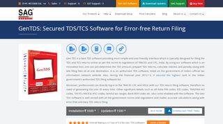 
                            12. GenTDS: Best TDS/TCS Software for Error-free Return Filing | SAG ...