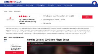 
                            5. Genting Casino | Claim £200 Genting Casino Sign Up Bonus | Genting ...