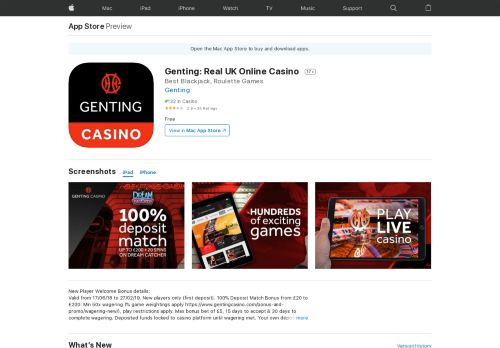
                            9. Genting: Real UK Online Casino on the App Store - iTunes - Apple