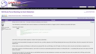 
                            10. Gentoo Forums :: View topic - SSH Brute Force Blocking via Snort ...
