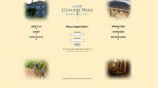 
                            3. Genuine Wine Selections | Login