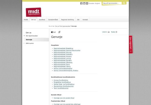 
                            3. Genveje til indhold på rm.dk - Region Midtjylland