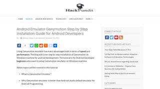 
                            6. Genymotion Android Emulator Installation Guide - HackPundit