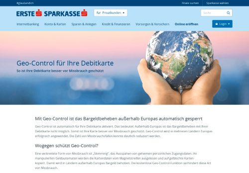 
                            10. Geo-Control schützt Ihre Debitkarte im Ausland | Erste Bank und ...