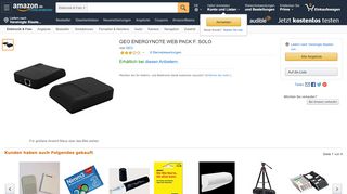 
                            12. GEO ENERGYNOTE WEB PACK F. SOLO: Amazon.de: Elektronik